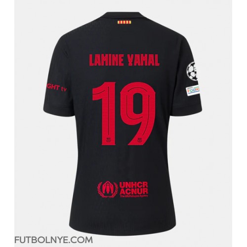 Camiseta Barcelona Lamine Yamal #19 Visitante Equipación 2024-25 manga corta